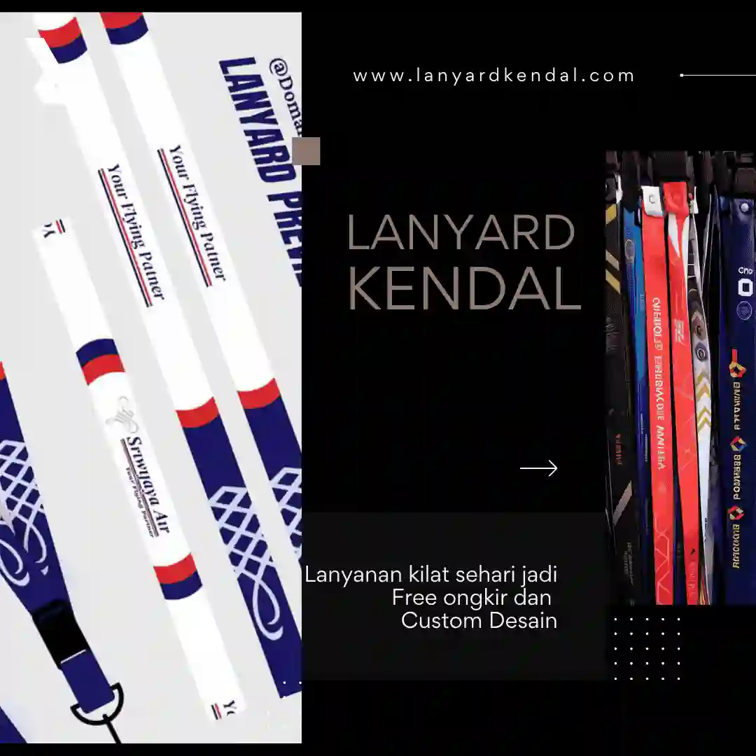 Cetak Lanyard Custom di Kendal